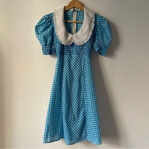 Vintage 70s gingham mini dress